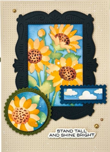 Waffle Flower - WFC2619 Sunshine Days Sentiments Combo (stamp and die set)