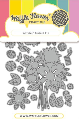 Waffle Flower - Sunflower Bouquet Die set-422608