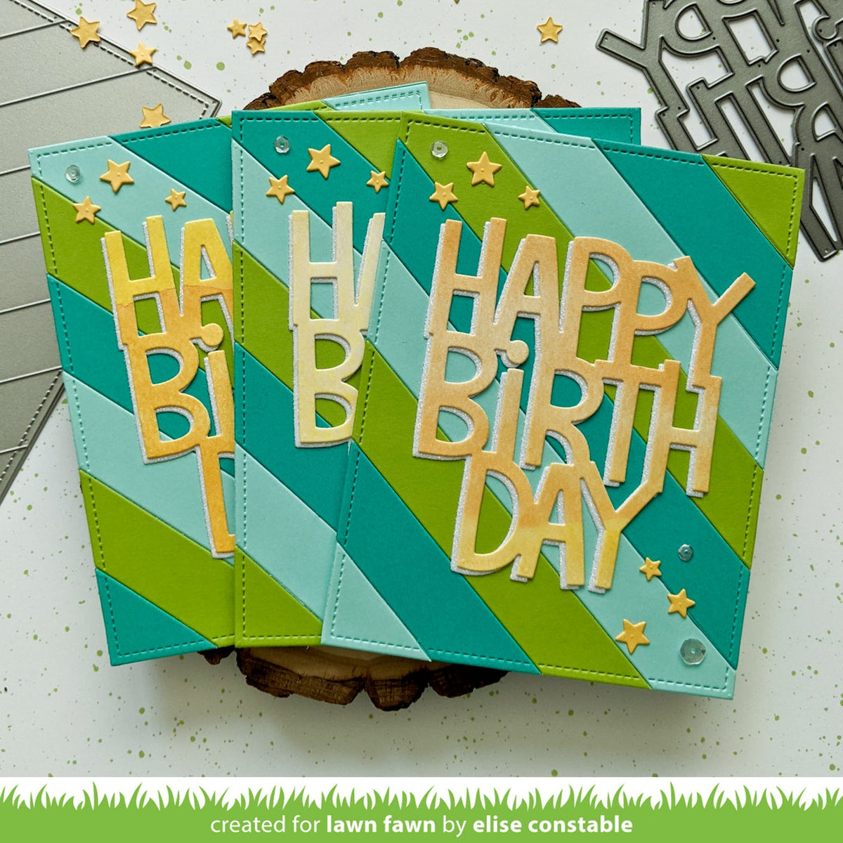 Lawn Fawn LF2612 Giant Happy Birthday die