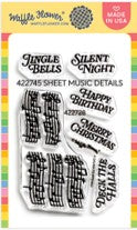 Waffle Flower - Sheet Music Details Stamp Set