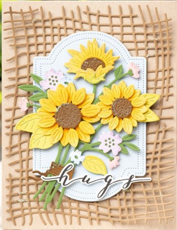 Waffle Flower - Sunflower Bouquet Die set-422608