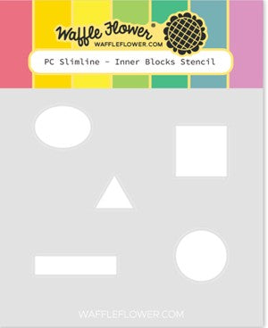 Waffle Flower - Stencil Postage Collage A6 Inner Blocks