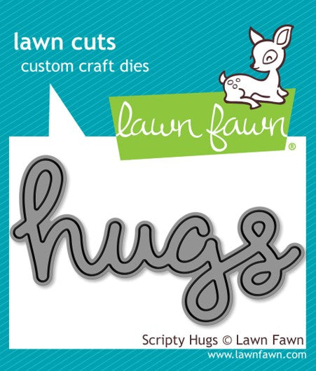Lawn Fawn LF0835 Scripty Hugs die