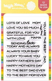 Waffle Flower - Stamp Mom & Dad Sentiments