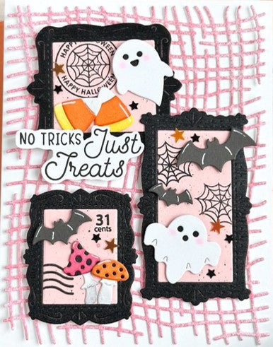 Waffle Flower - Postage Collage Spooktacular Icons Die - 422480
