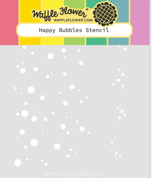Waffle Flower - Happy Bubbles Stencil - sold out