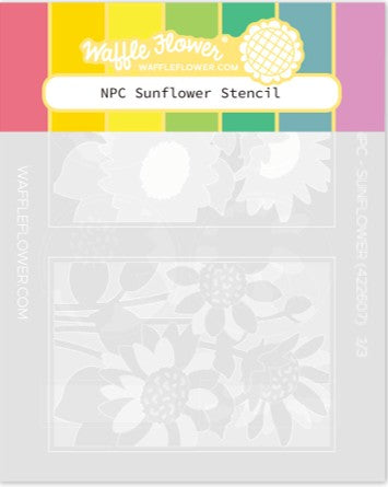 Waffle Flower - NPC Sunflower Stencil -422607
