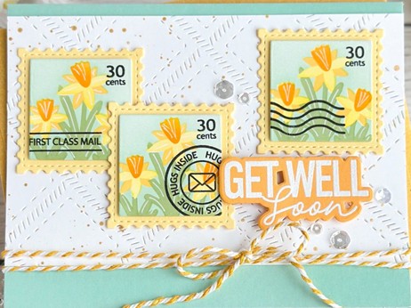 Waffle Flower - Square Postage Die