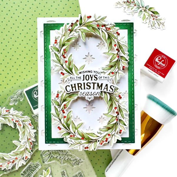 Pink Fresh Studio - Seasonal Sprigs stamp, die & stencil*