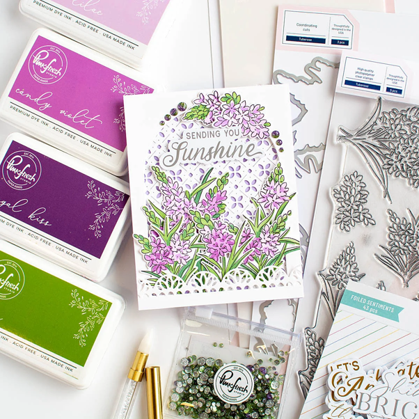 Pink Fresh Studio - Tuberose stamp and die set*