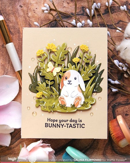 Waffle Flower Designs - Basketful of Bunny Die 'n Stencil***
