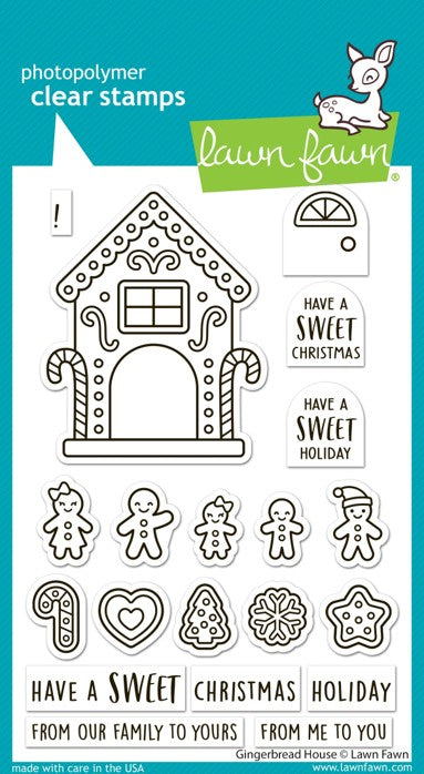 Lawn Fawn - Gingerbread House (stamp and die set) LF4256