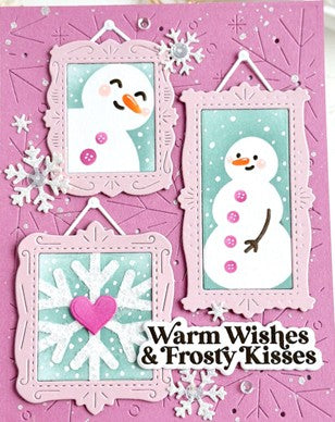 Waffle Flower - Postage Collage Frames die***