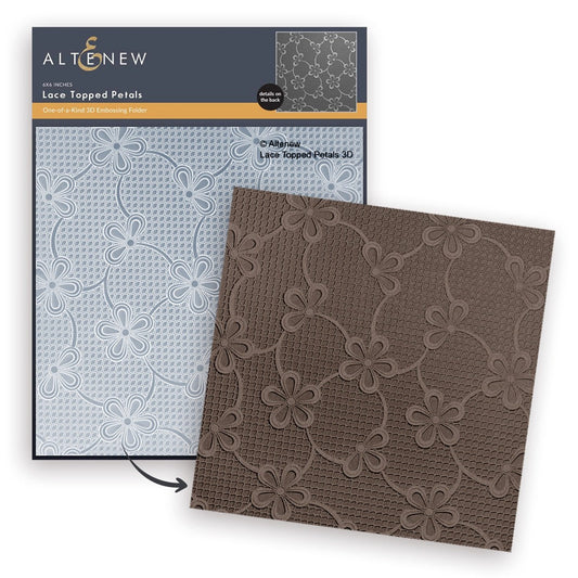 Altenew - Lace Topped Petals Embossing Folder***