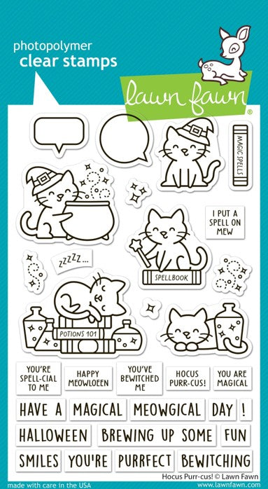 Lawn Fawn LF4186 Hocus Purr-cus (stamp and die set)