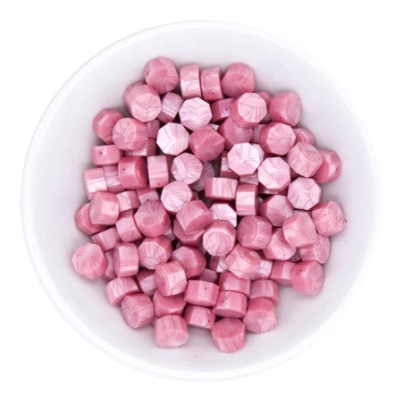 Spellbinders Wax Beads (pkg 100) - Pink Damask