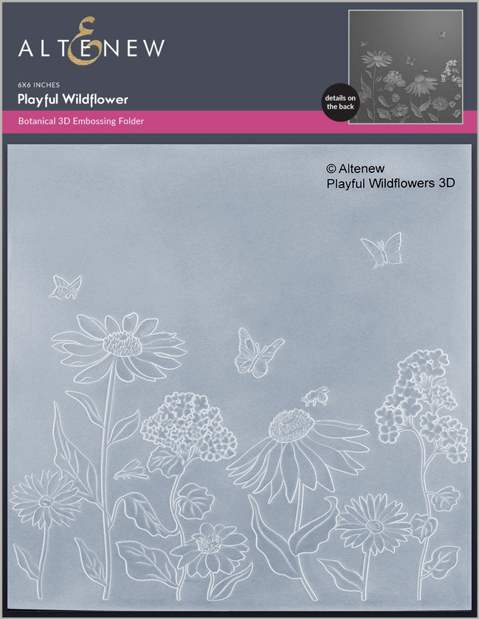 Altenew - 3D Embossing Folder Playful Wildflower- sold out