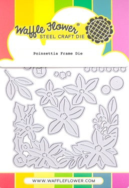 Waffle Flower - Poinsettia Frame die set