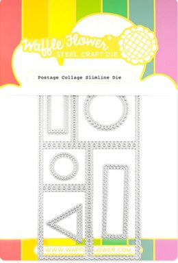 Waffle Flower - Postage Collage Slimline Die
