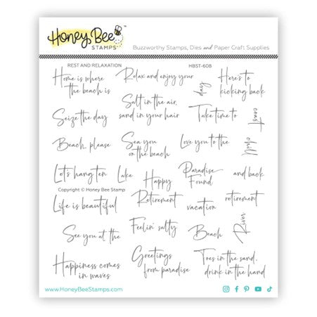 Honey Bee Stamps - Rest and Relaxation (stamp set)