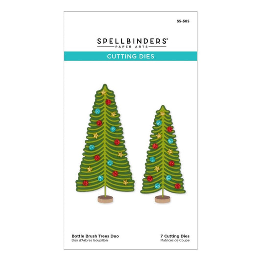 Spellbinders - S5585 Bottle Brush Trees Duo