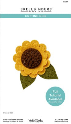 Spellbinders - S6-257 Felt Sunflower Bloom