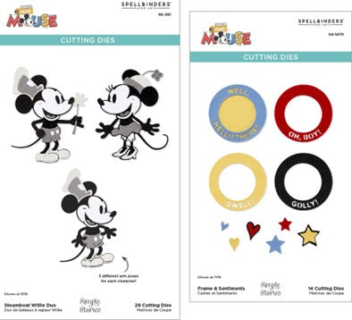 Spellbinders - Say Cheese Classic Mouse Character Die Bundle from the Say Cheese Classic Mouse Collection
