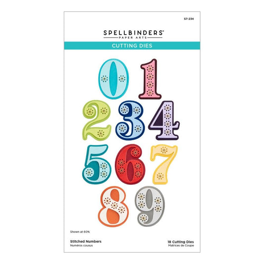 Spellbinders - S7234 Stitched Numbers die set