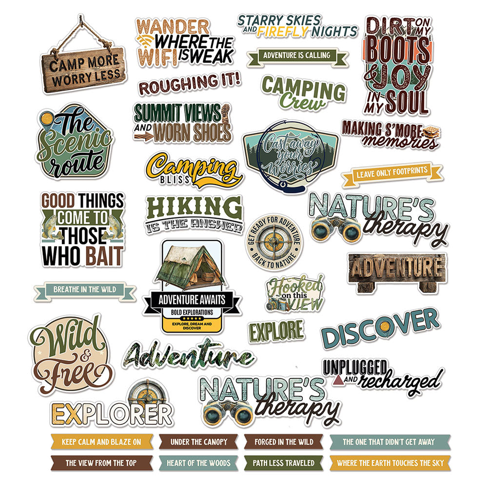 49 & Market - Campfire Memories DCM-37487 Chipboard Sentiments