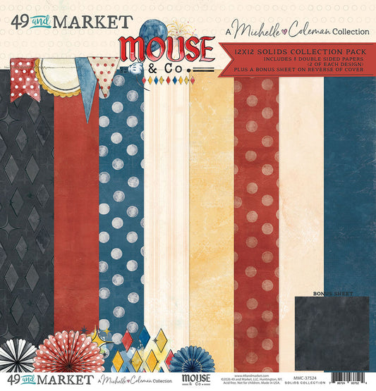 49 & Market - Mouse & Co 12X12 Solids Collection Pack (MMC-37524)…