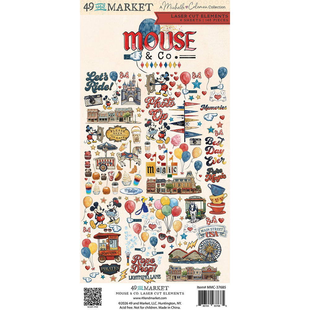 49 & Market - Mouse & Co Laser Cut Elements (MMC-37685)…