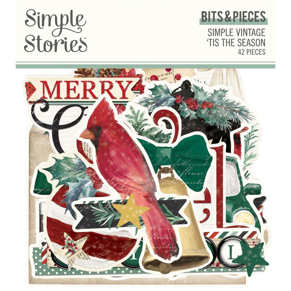 Simple Stories - Simple Vintage 'Tis The Season Bits & Pieces Die-Cuts (SVS20722)