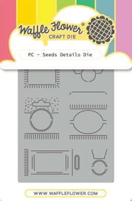 Waffle Flower - Postage Collage Seed Details die - 422474