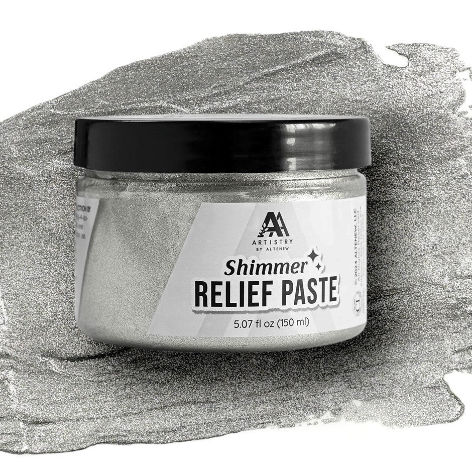 Altenew - Shimmer Relief Paste - Antique Silver……..