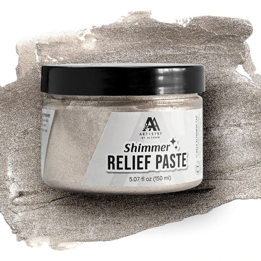 Altenew - Shimmer Relief Paste - Burnished Platinum…..