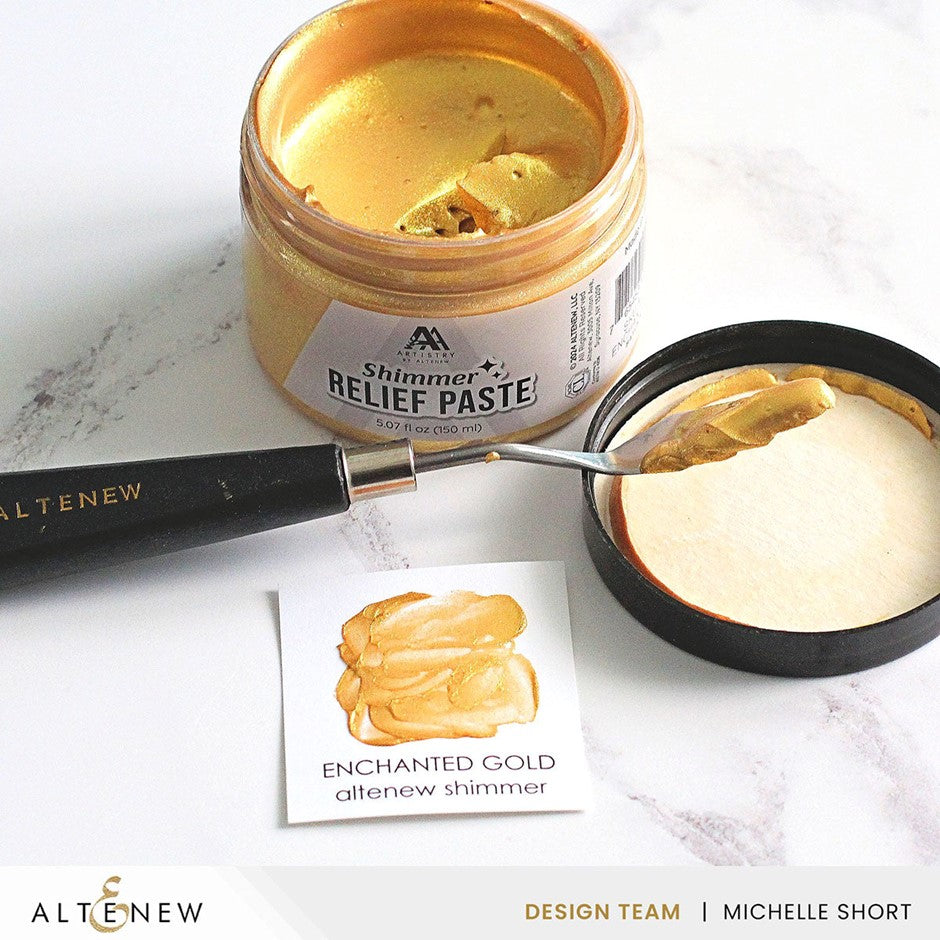 Altenew - Shimmer Relief Paste - Enchanted Gold……