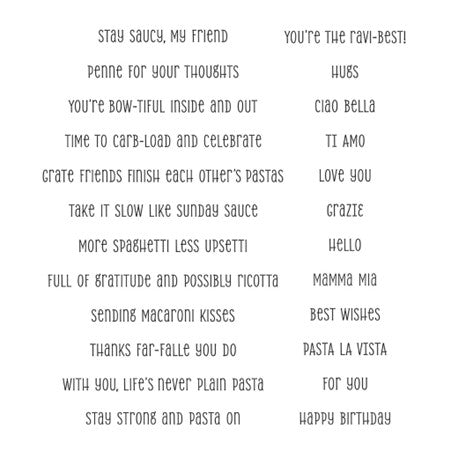 Spellbinders Stay Saucy Stamp set (STP-263)