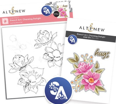 Altenew - Stencil Art Charming Delight & Add-on Die Bundle