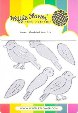 Waffle Flower Designs - Sweet Bluebird Duo die***