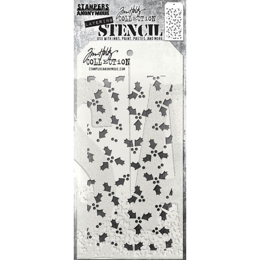 Tim Holtz Stencil THS189 Tiny Holly