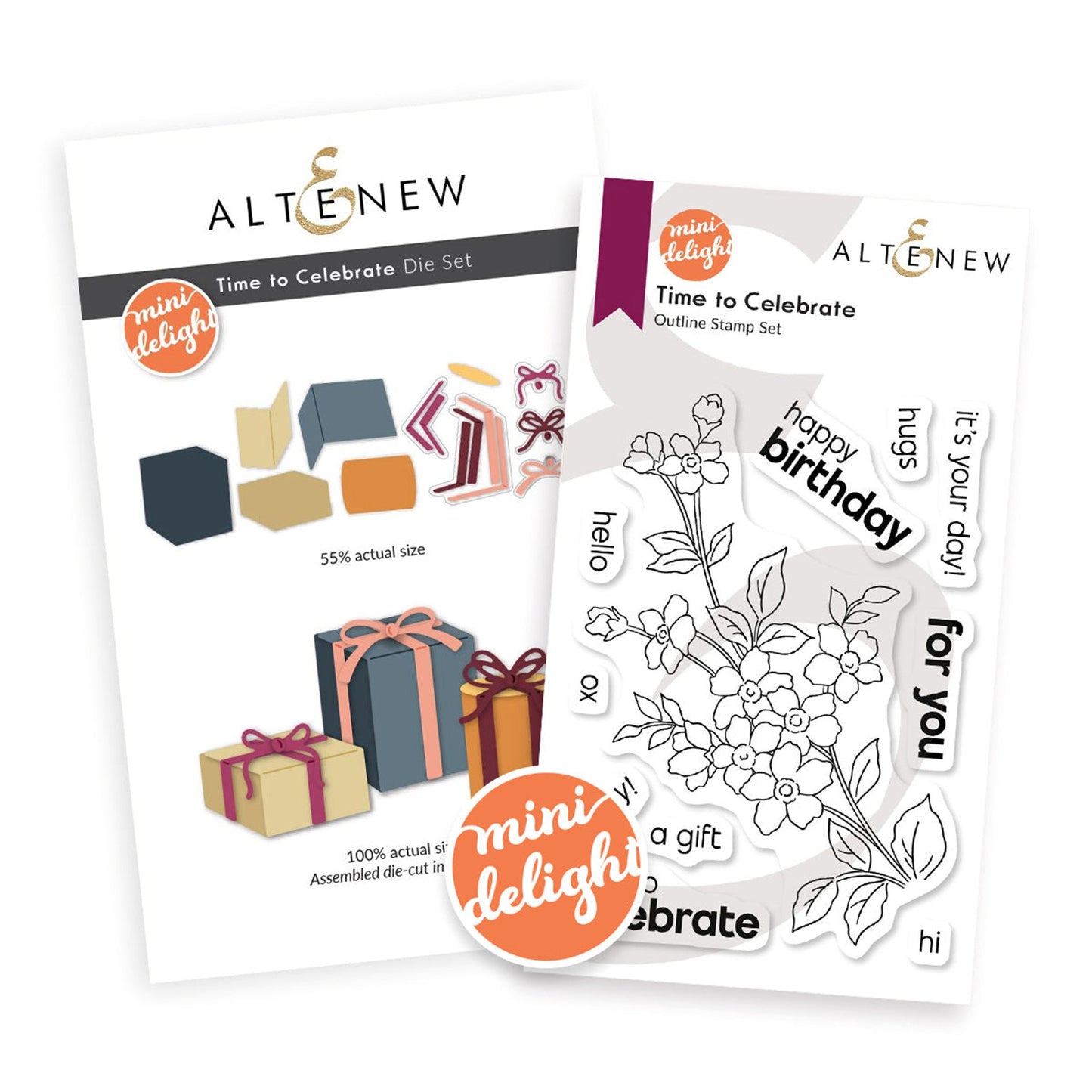 Altenew - Mini Delights - Time to Celebrate (stamp and die set)