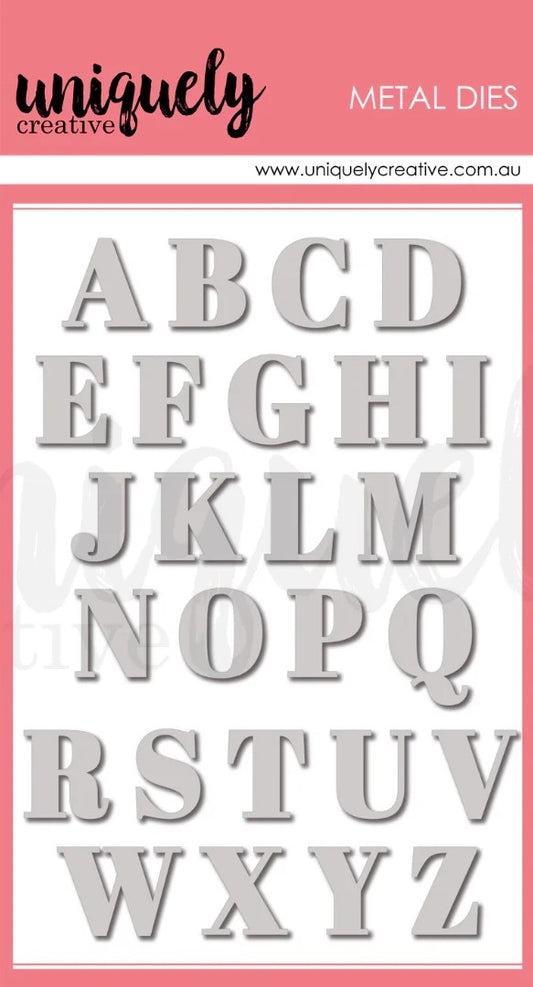 Uniquely Creative - Serif Uppercase Alpha Die- 2228