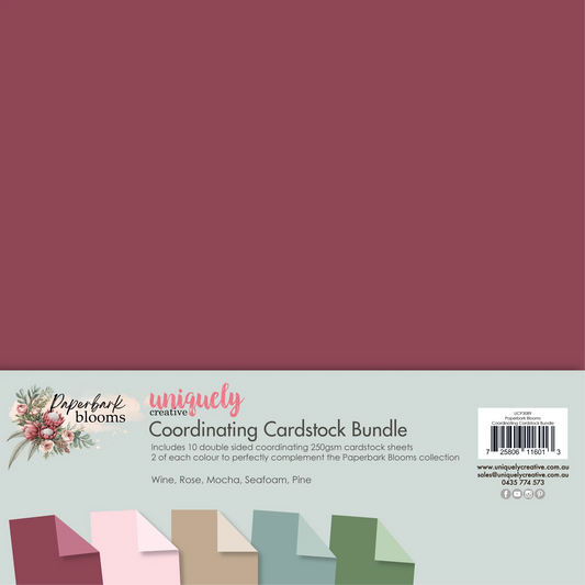 Uniquely Creative - Paperbark Blooms Coordinating Cardstock Bundle -3089
