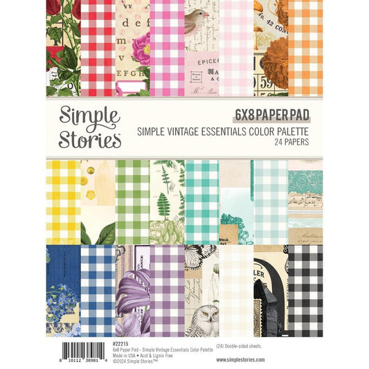 Simple Stories - Essentials Color Palette -  Double-Sided Paper Pad 6x8" (VCP22215)