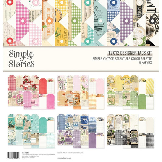 Simple Stories - Essentials Color Palette -  Designer Tags Kit (VCP22216)