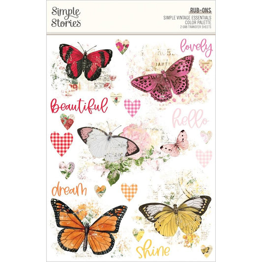 Simple Stories Essentials Color Palette - Rub-ons (VCP22241)