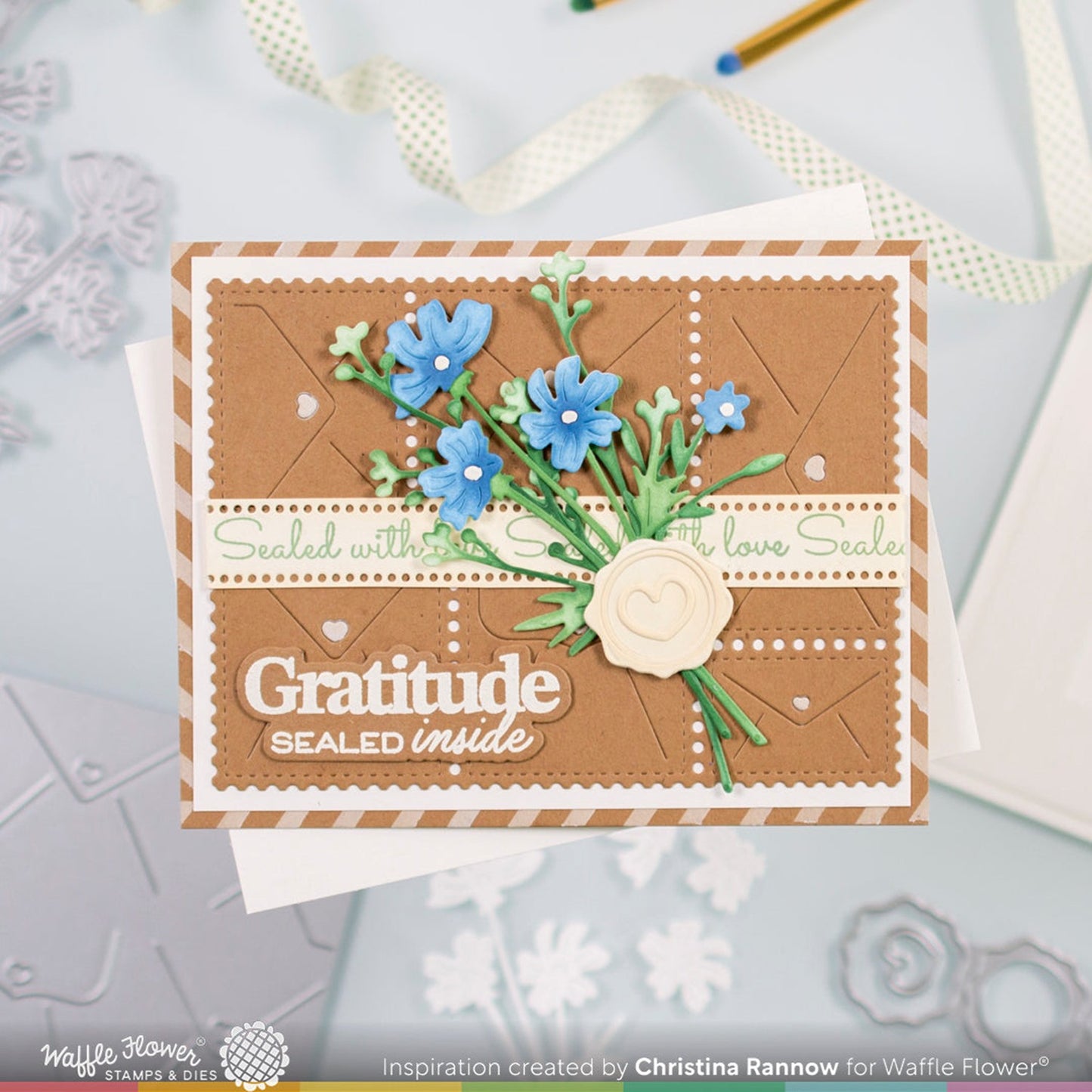 Waffle Flower - Wax Seal Die