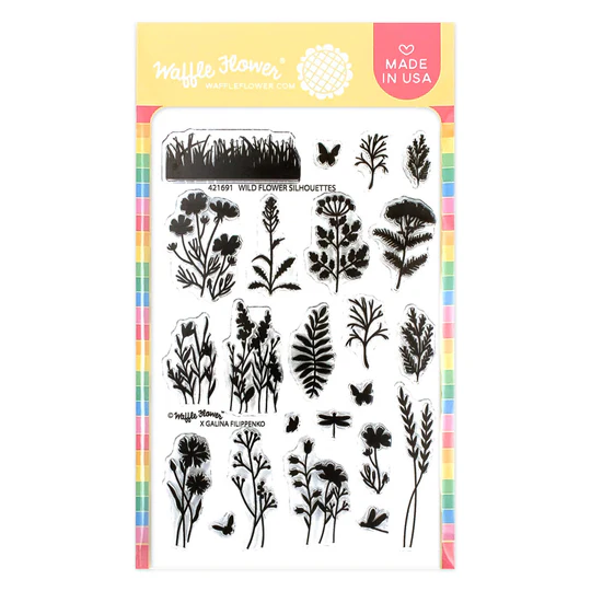 Waffle Flower - Wildflower Silhouettes stamp set