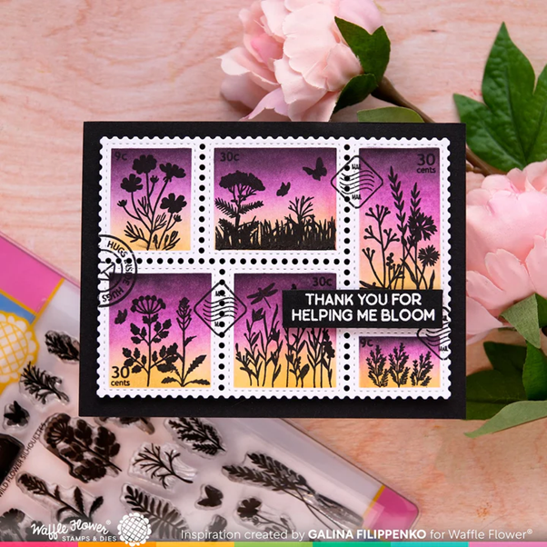 Waffle Flower - Wildflower Silhouettes stamp set