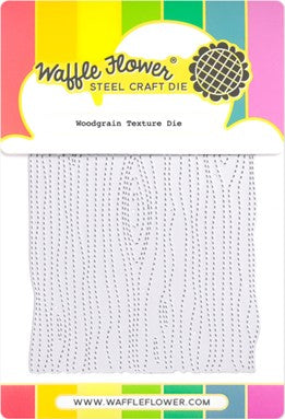 Waffle Flower - Woodgrain Texture die